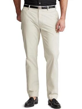 NWOT Men's Polo Ralph Lauren Classic Khaki Chinos - Stone Light Tan 100% Cotton